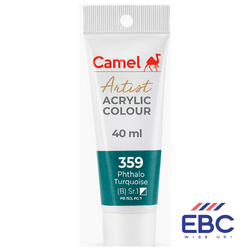 CAMEL Artist Acrylic Colour - 359 Phthalo Turquoise 40ML